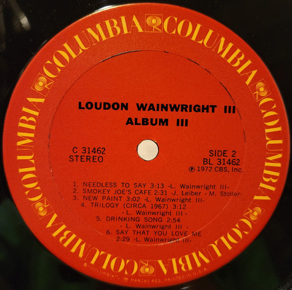 Loudon Wainwright III : Album III (LP, Album, Ter)