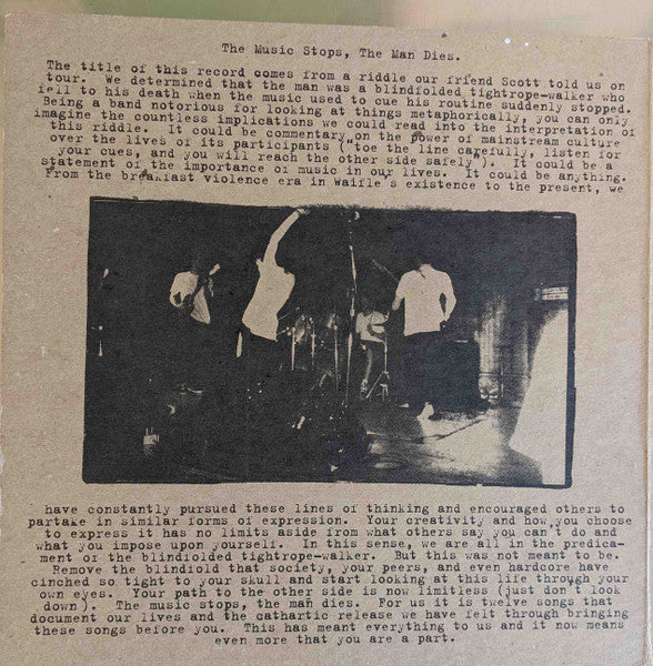 Waifle : The Music Stops, The Man Dies (LP, Ltd, Num, 180)