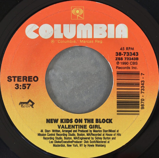 New Kids On The Block : Step By Step (7", Single, Styrene, Car)