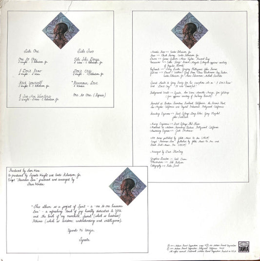 Syreeta : One To One (LP, Album, Mon)