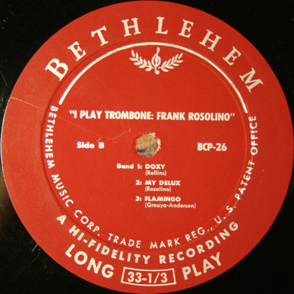 Frank Rosolino : I Play Trombone (LP, Album, Mono, Los)