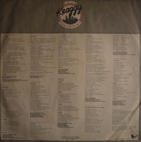 Phil Keaggy : Town To Town (LP, Album)