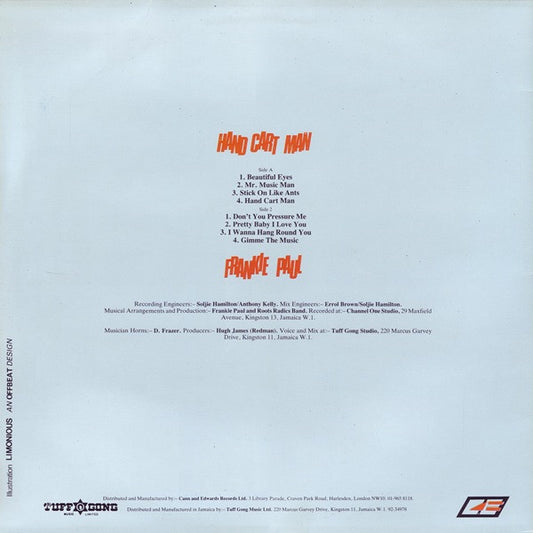 Frankie Paul : Hand Cart Man (LP, Album)
