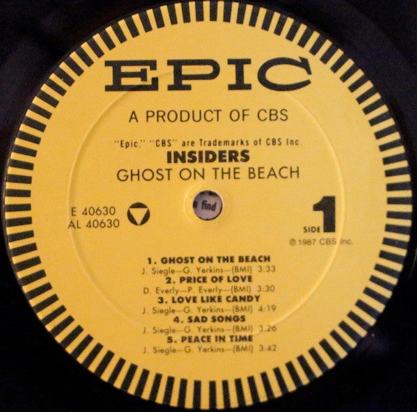 Insiders (3) : Ghost On The Beach (LP, Album)