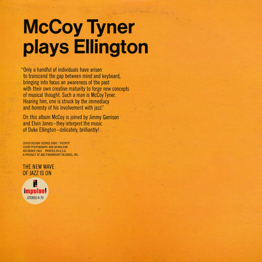 McCoy Tyner : McCoy Tyner Plays Ellington (LP, Album)