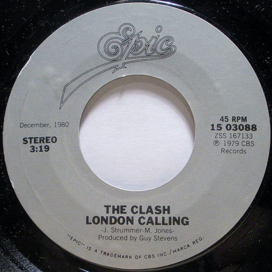 The Clash : Train In Vain / London Calling (7", Single, RE)