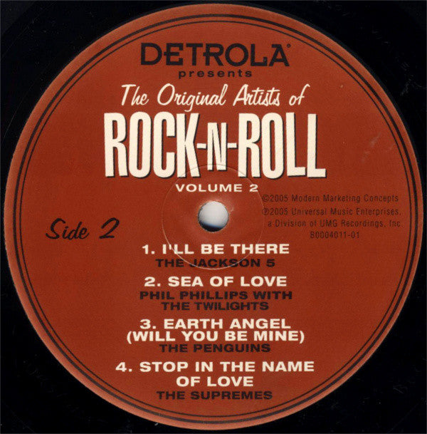 Various : Detrola Presents The Original Artists Of Rock-N-Roll Volume 2 (LP, Comp, Ltd, Promo)