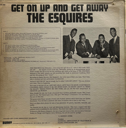 The Esquires : Get On Up And Get Away (LP, Album, Ter)