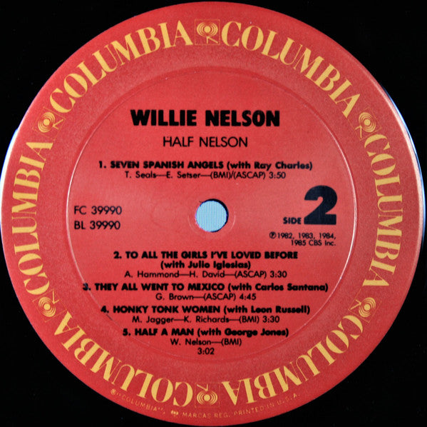 Willie Nelson : Half Nelson (LP, Album, Comp)