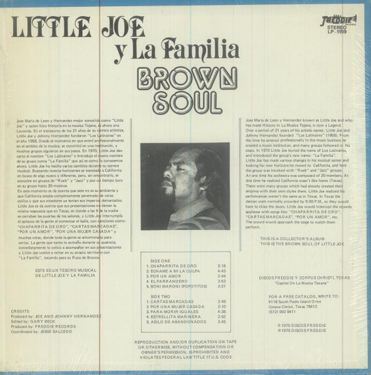 Little Joe Y La Familia : Brown Soul (LP, Album)