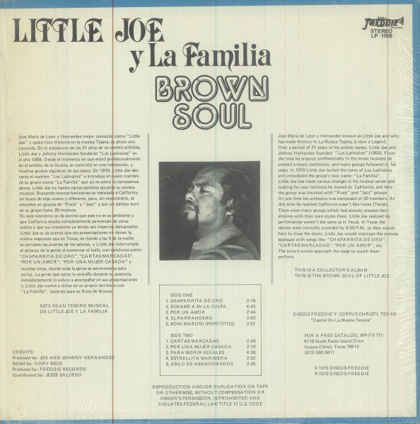Little Joe Y La Familia : Brown Soul (LP, Album)