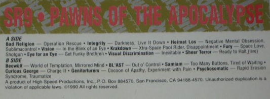 Various : SR9 - Pawns Of The Apocalypse (Cass, Comp)