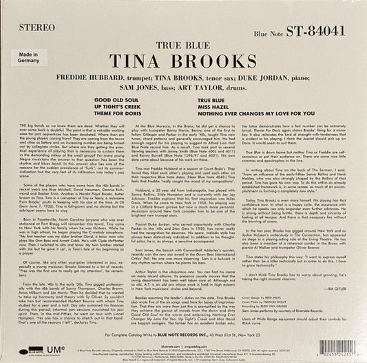 Tina Brooks : True Blue (LP, Album, RE, 180)