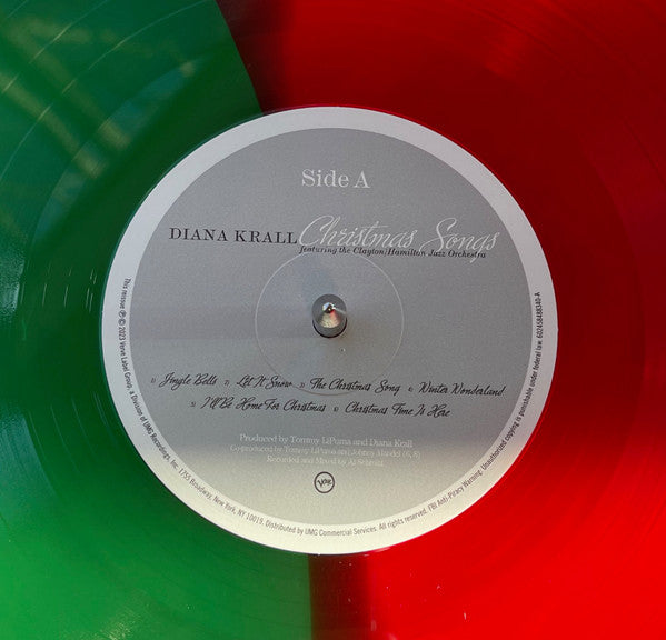 Diana Krall Featuring The Clayton-Hamilton Jazz Orchestra : Christmas Songs (LP, Album, RE, Red)