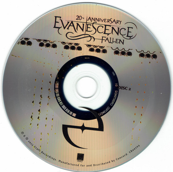 Evanescence : Fallen (CD, Album, RE, RM + CD, Comp + Dlx, 20t)