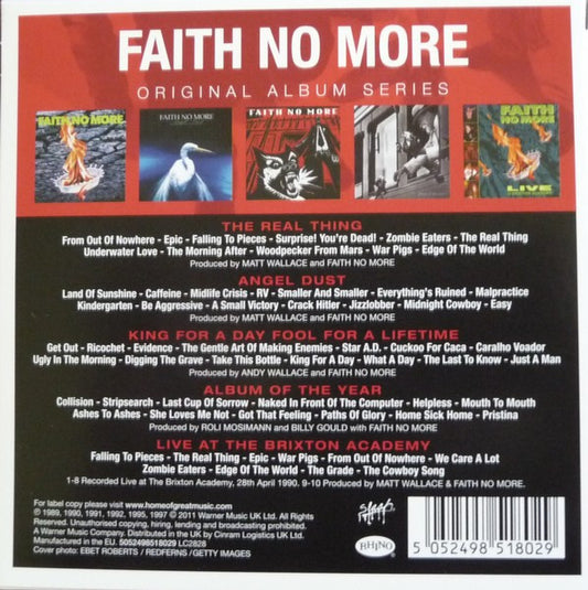 Faith No More : Original Album Series (CD, Album, RE + CD, Album, RE + CD, Album, RE + CD)