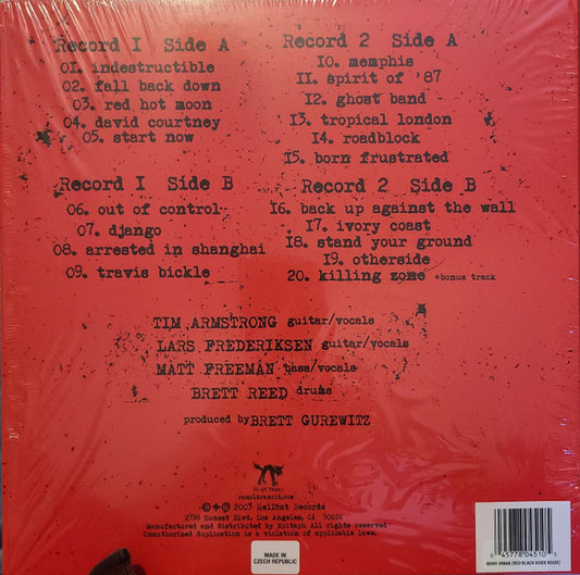 Rancid : Indestructible (2xLP, Album, Ltd, RE, RP, Red)