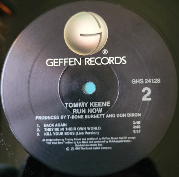 Tommy Keene : Run Now (12", EP, All)