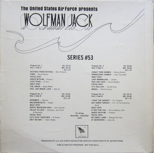 Wolfman Jack : The United States Air Force Presents Wolfman Jack: Series #53 (2xLP, Comp + Box)