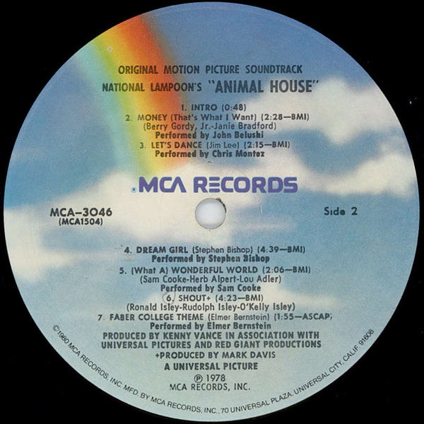 Various : National Lampoon's Animal House (Original Motion Picture Soundtrack) (LP, Comp, RP, Pin)