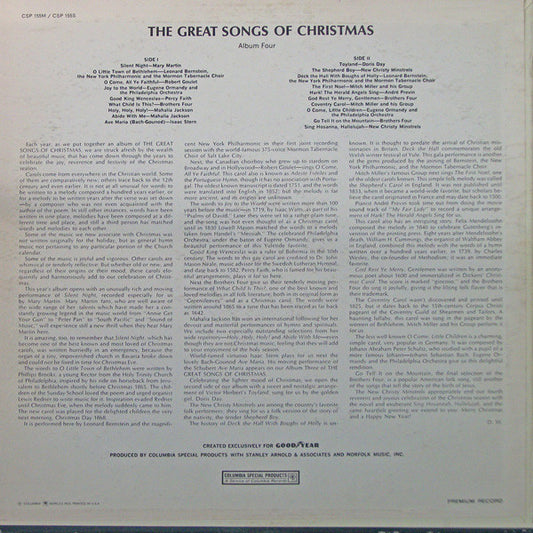 Various : Great Songs Of Christmas (By The Great Artists Of Our Time) Album Four (LP, Album, Comp, Mono, Ltd)