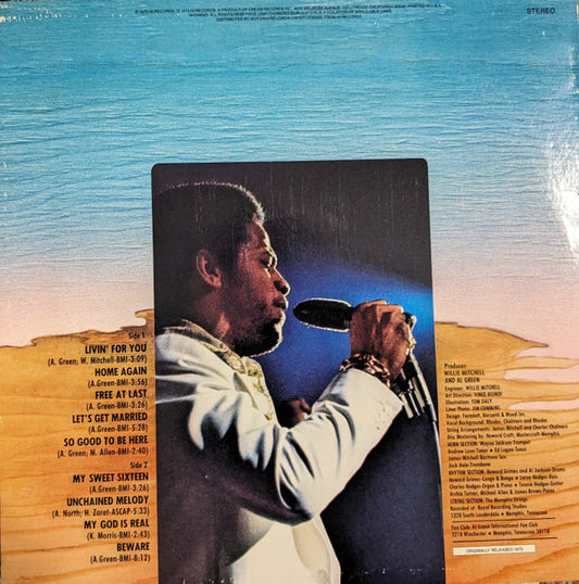 Al Green : Livin For You (LP, Album, RE)