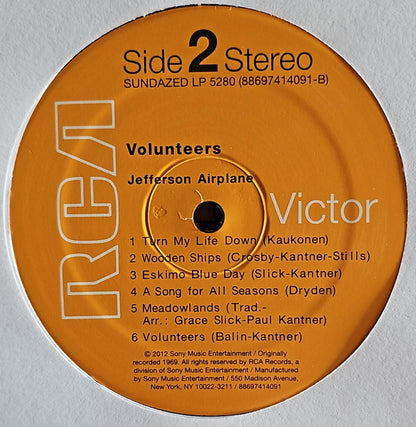 Jefferson Airplane : Volunteers (LP, Album, RE, RP, Gat)