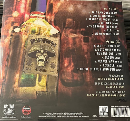 Brand New Sin : Tequila (LP, Album, Ltd, RE, Gol)