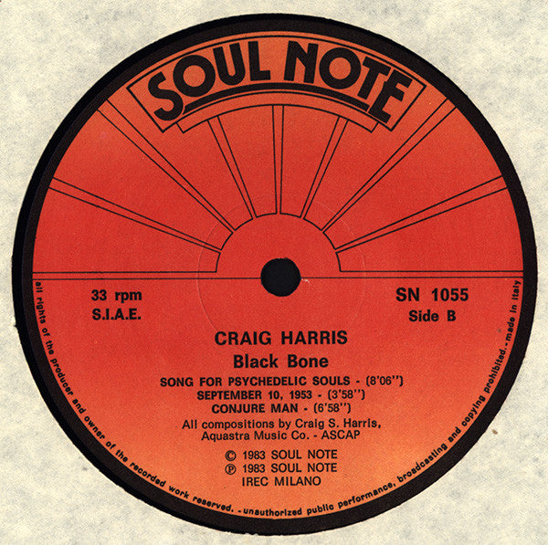 Craig Harris (3) : Black Bone (LP, Album)
