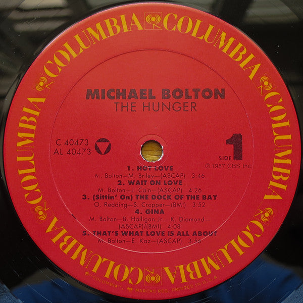 Michael Bolton : The Hunger (LP, Album, Car)