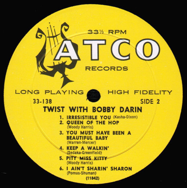 Bobby Darin : Twist With Bobby Darin (LP, Album, Mono)