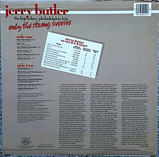 Jerry Butler : Only The Strong Survive - The Legendary Philadelphia Hits (LP, Comp)