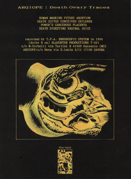 Argiope : Death Ovary Traces (CD, Album, RE)