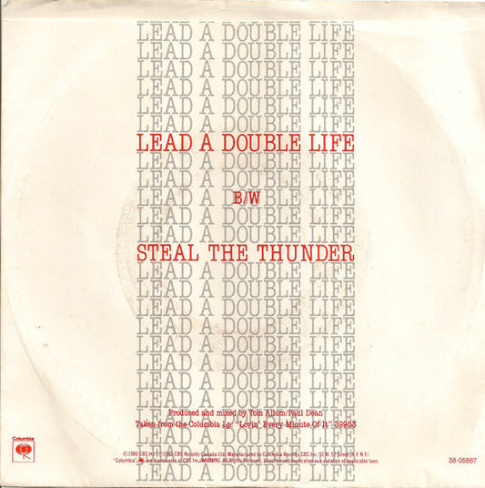 Loverboy : Lead A Double Life (7", Styrene, Pit)