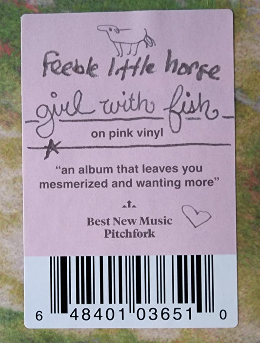 feeble little horse : Girl With Fish (LP, Album, RP, Pin)