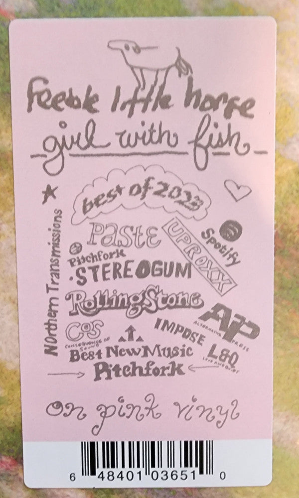 feeble little horse : Girl With Fish (LP, Album, RP, Pin)