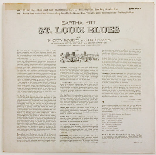 Eartha Kitt With Shorty Rogers And His Giants : St. Louis Blues (LP, Album, Mono)