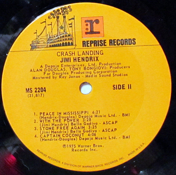 Jimi Hendrix : Crash Landing (LP, Album, Ter)