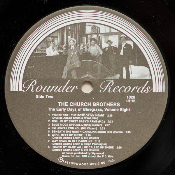 The Church Brothers : The Early Days Of Bluegrass - Volume 8 (LP, Comp)
