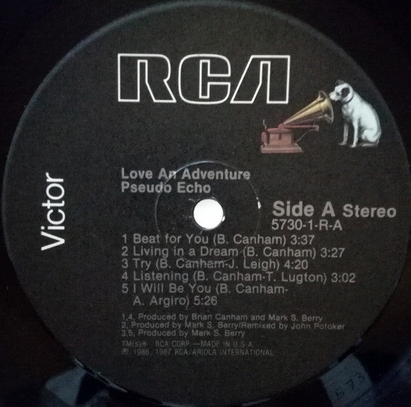 Pseudo Echo : Love An Adventure (LP, Album, Ind)