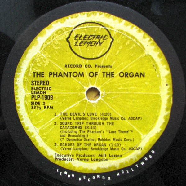 Verne Langdon : The Phantom Of The Organ (LP, Album, RP)