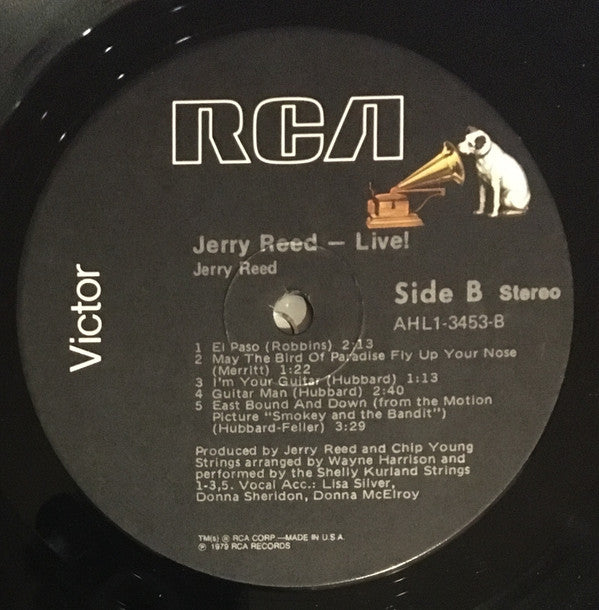 Jerry Reed Featuring Hot Stuff (4) : Live! (LP, Album)