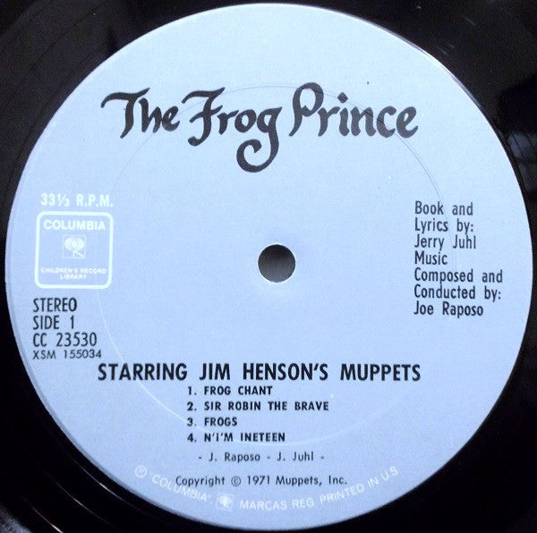 Jim Henson's Muppets* Starring Kermit The Frog : The Frog Prince (LP, Album)
