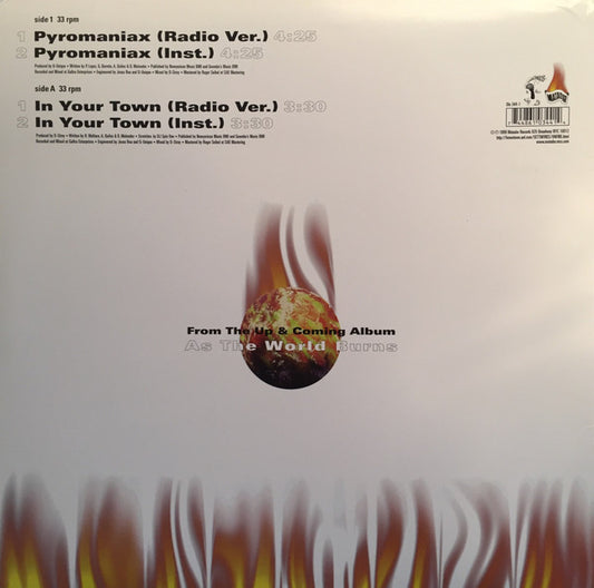 The Arsonists : Pyromaniax / In Your Town (12")