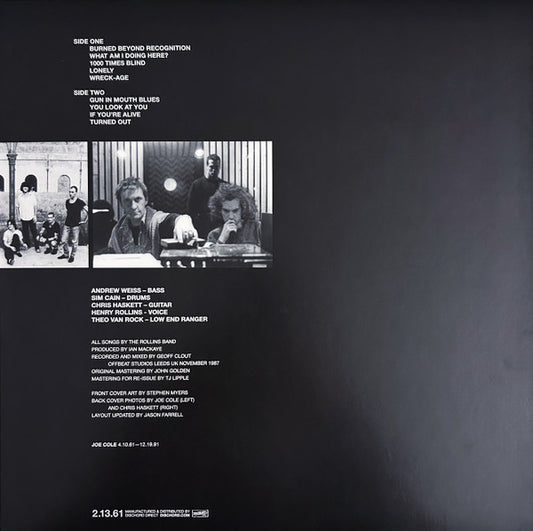 Rollins Band : Life Time (LP, Album, RE, RM, Met)