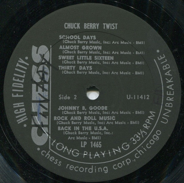 Chuck Berry : Twist (LP, Comp, Mono)