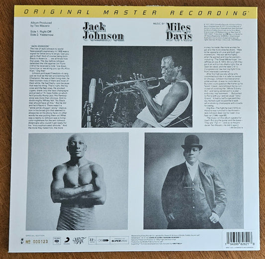 Miles Davis : Jack Johnson (Original Soundtrack Recording) (LP, Album, Num, RE, S/Edition, 180)