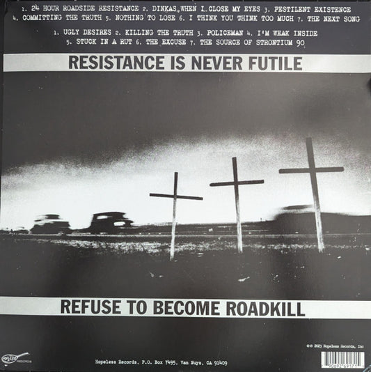 Against All Authority : 24 Hour Roadside Resistance (LP, Album, RE, Red)