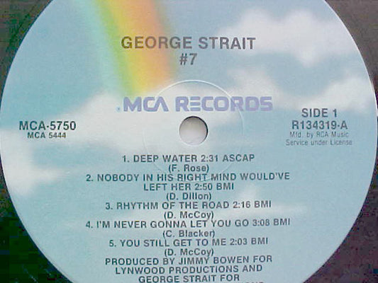 George Strait : #7 (LP, Album, Club, RCA)