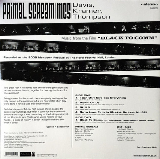 Primal Scream / MC5 / Davis*, Kramer*, Thompson* : Music From The Film "Black To Comm" (LP, Album, Dlx, Ltd, Red)
